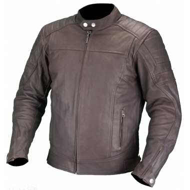 Куртка кожаная Bro коричневый, 4XL