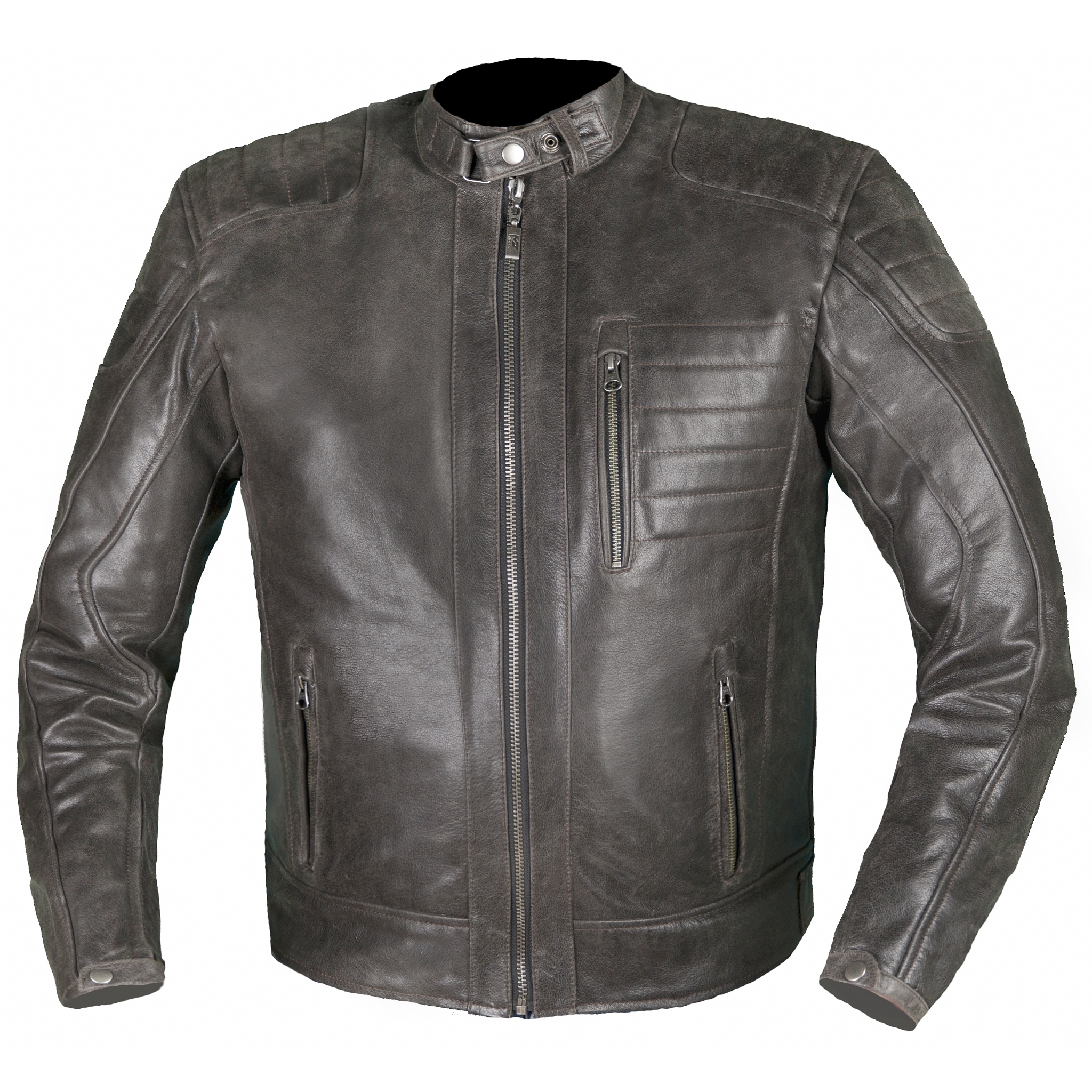 Куртка кожаная Gunner черный, XXXL