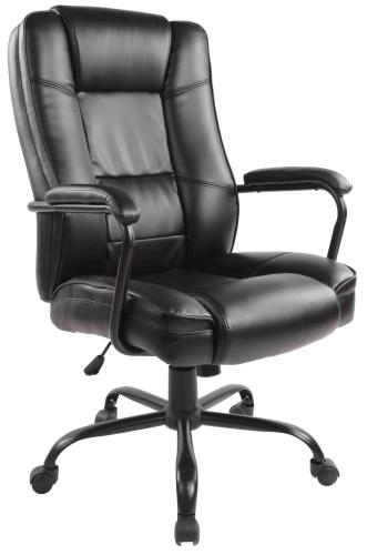 Кресло BN_Dp_EChair-584 TR рецикл.кожа черный, металл черный