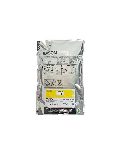 Epson F9400, чернила сублимационные Fluorescent Yellow (1000 мл) C13T46D640