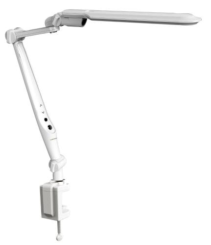 Светильник National NL-71LED, LED 10Вт на струбцине белый/серебро