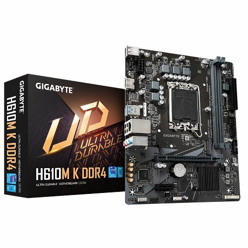 Материнская плата GIGABYTE H610M K DDR4 rev2.0 LGA1700 PCI-E HDMI GbLAN SATA MicroATX 2DDR4 Материнская плата GIGABYTE H610M K DDR4 rev2.0 LGA1700 PCI-E HDMI GbLAN SATA MicroATX 2DDR4