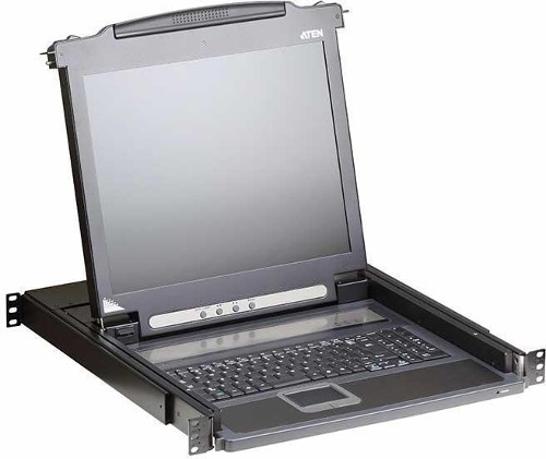 ЖК-монитор RAL 7021 ATEN CL1000MR, 17" с клавиатурой, выдвижной, 1U ЖК-монитор RAL 7021 ATEN CL1000MR, 17" с клавиатурой, выдвижной, 1U