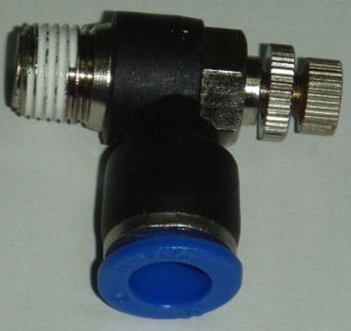Регулятор расхода воздуха L-образный с наружной резьбой ESC 10-02 (R1/4")