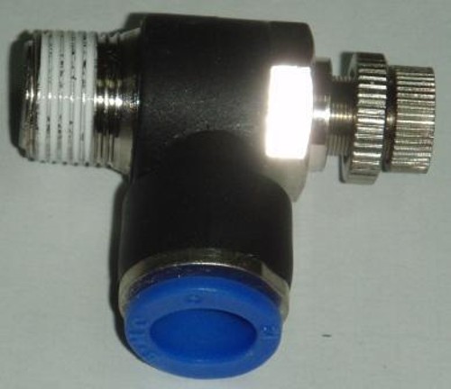 Регулятор расхода воздуха L-образный с наружной резьбой ESC 12-03 (R3/8")
