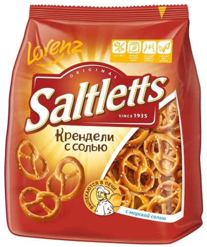 Крендельки Saltletts крендели с солью 150г