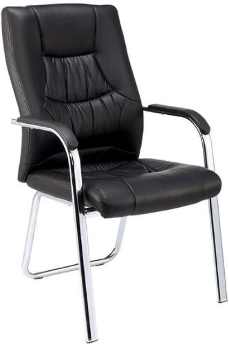 Конференц-кресло BN_TQ_Echair-807 VPU кожзам черный, хром