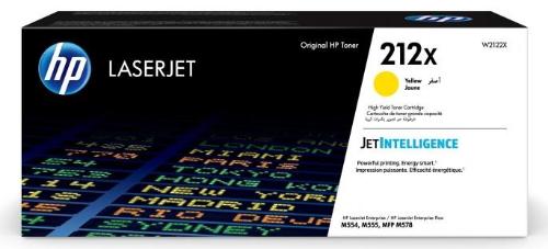 W2122X Cartridge HP 212X для CLJ Enterprise M554/M555/M578 , желтый ( 10 000 стр.)
