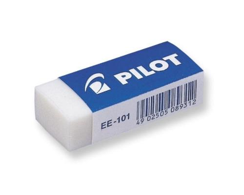 Ластик PILOT EE101 винил, карт.держатель, белый, Япония, 42х19х12мм EE101