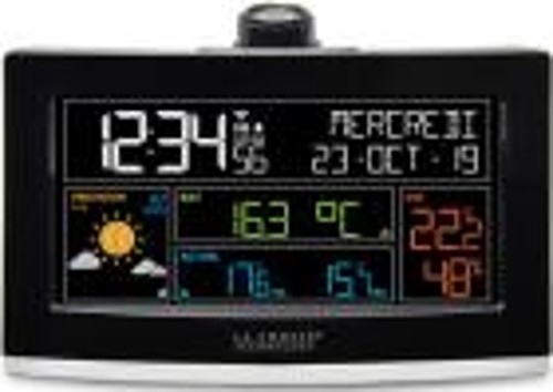 Метеостанция и термометр LaCrosse WS6837 Black с проектором