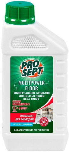 Средство для мытья пола Prosept Multipower FLOOR универсальный конц 1л