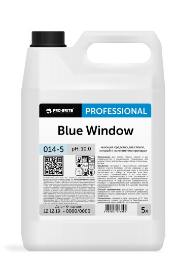 Профхим д/стекл-зеркал поверхн,мытьё Pro-Brite/Blue window (014-5),5л