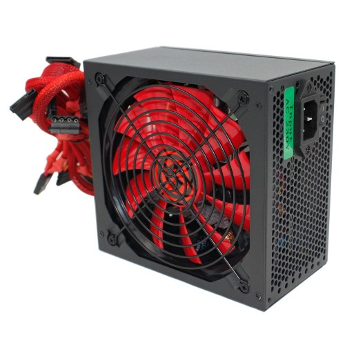 Блок питания Ginzzu 500W (PC500) ATX,14CM(Red) 80+,APFC,20+4p,CPU(4+4)