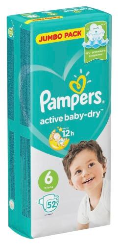 Подгузники PAMPERS Active Baby-Dry Extra Large 13-18 кг 52шт