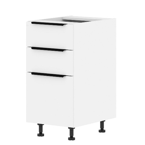Шкаф напольный с ящиками ALVALINE IBIZA MOB 4082.2P, белый/белый, 400х560х820 мм