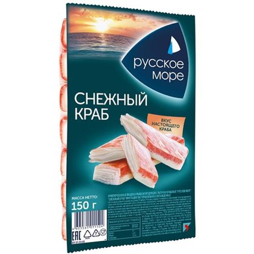 Имитир.пищ.рыбная продукция.Крабовые палочки Снежный краб "Русское море"имитация охлажденные150г 1/7