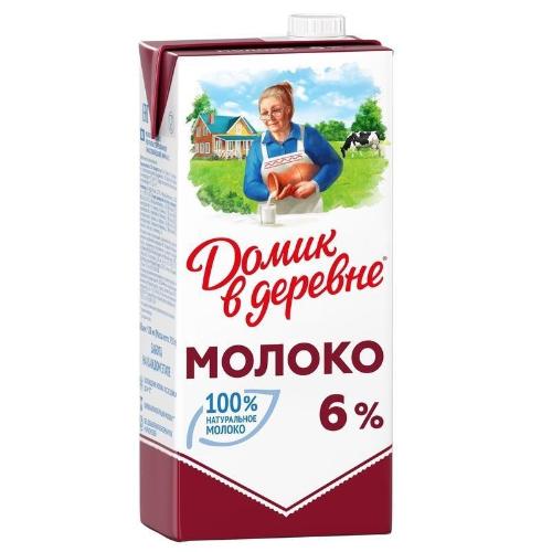 Молоко Домик в Деревне 6% 950г. т/пак.