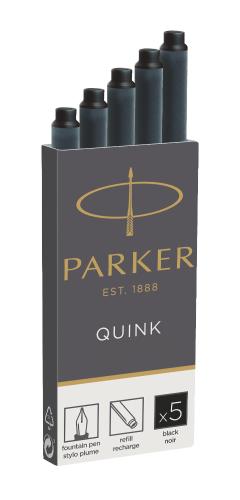 Картридж чернильный для перьевой ручки  PARKER черные 5 шт/уп 1950382