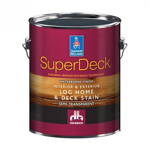 SW SuperDeck Log Home&Deck Stain, Tint Base Водная пропитка по дереву, бесцветный, 3,78 л