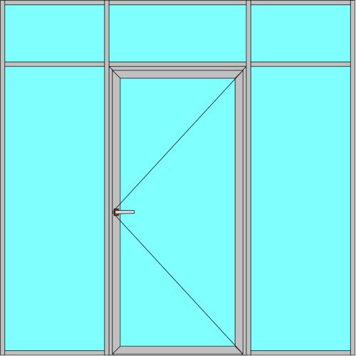 Офисная перегородка Т75 в комплекте