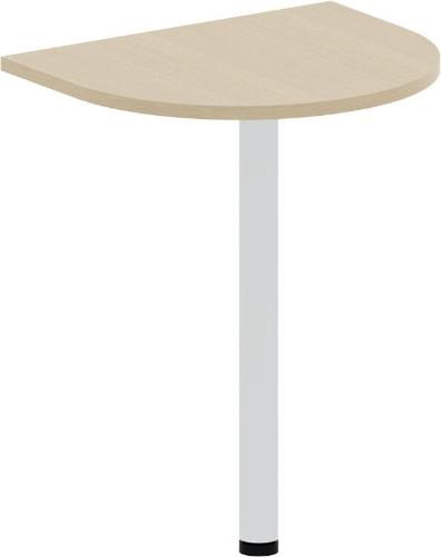 Приставка - стол IN Рондо окончание 1 опора СО5н1 (2) береза 600х500х755