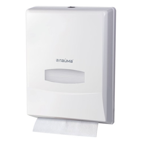 Диспенсеры для бумажных полотенец настенные LAIMA PROFESSIONAL 601425 (Система H2) Interfold, белый, ABS-пластик
