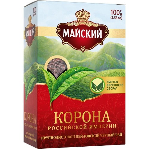 Чай Майский Корона Российской Империи (крупнолистовой) 100 гр, 13984