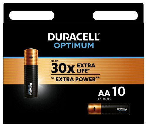 Батарейка DURACELL Optimum АА/LR6-10BL уп/10шт