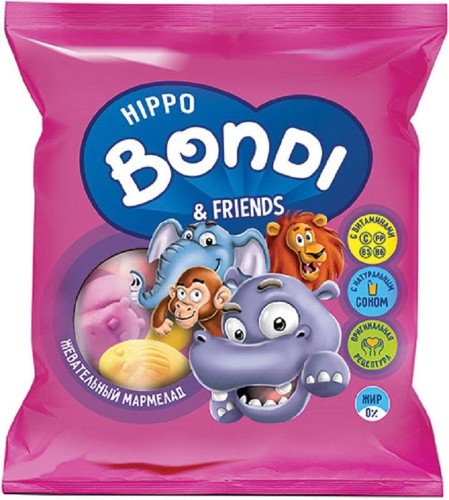 Мармелад HIPPO BONDI & FRIENDS 100г ПМ314/ПМ671