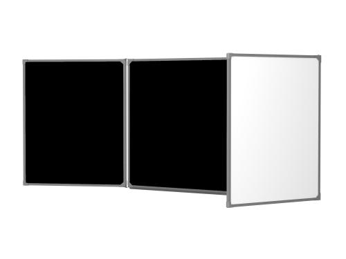 Доска магнитно-меловая Attache Loft комбин. 3-эл.100x300 (2-ств)черный(бел)