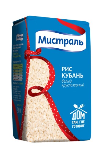 Рис крупа МИСТРАЛЬ Кубань 900 г