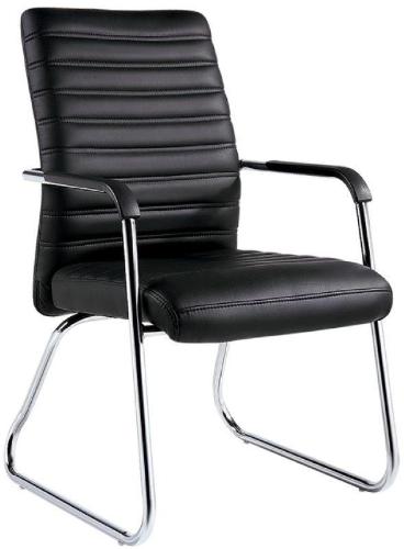 Конференц-кресло BN_TQ_Echair-806 VPU кожзам черный, хром
