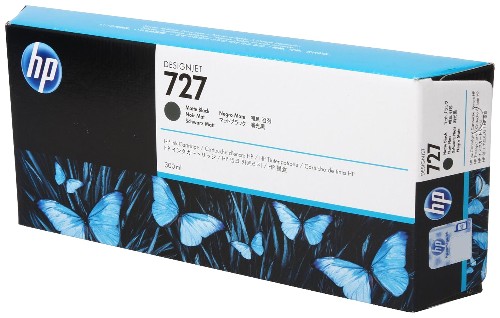 Картридж струйный HP 727 C1Q12A черный матовый оригинальный повышенной  емкости