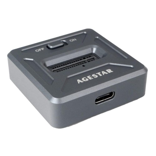 Док-станция AgeStar 31CBNV1C USB 3.2 Gen2 M.2 NVME, алюминий,серый, (GRAY)