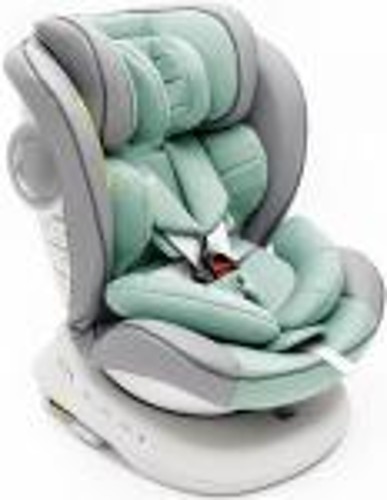Автокресло Amarobaby CHAMPION Isofix, класс D, группа 0+/1/2/3, серый/бирюзовый