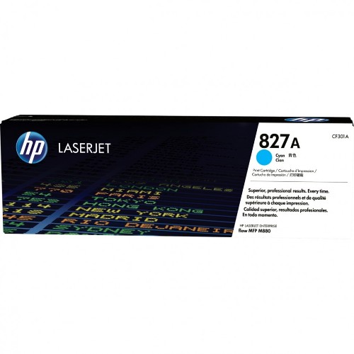 Тонер-картридж HP 827A Cyan Original LaserJet Toner Cartridge (CF301A)