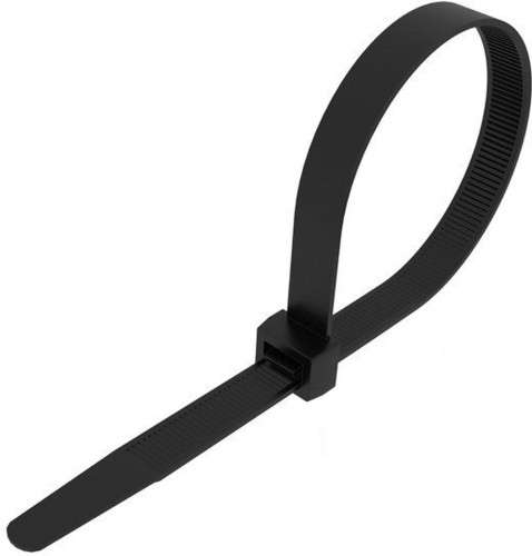 Стяжка (хомут) нейлоновая 100x2,5мм, черная (500 шт/уп), 07-0101-05