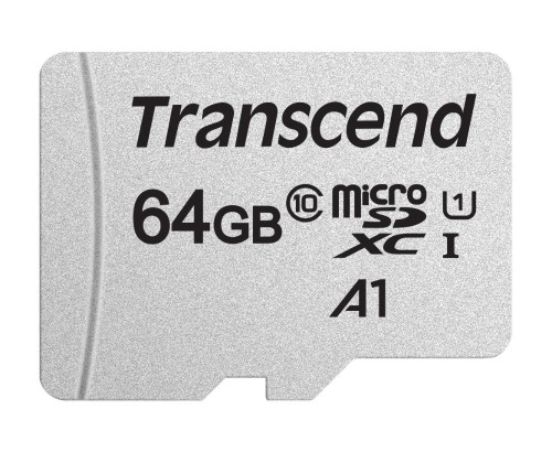 Карта памяти Transcend 300S microSDXC 64Gb UHS-I Cl10 +ад, TS64GUSD300S-A