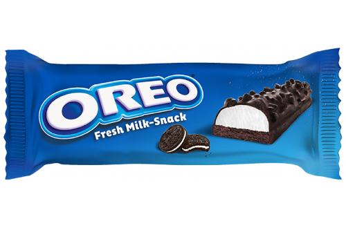 Oreo Fresh Milk-Snack пирожн биск с мол.нач кус.печен"Oreo"глаз 27гр ф-24 Италия 180сут