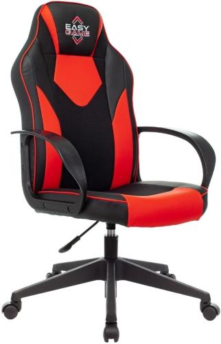 Кресло VB_Echair Easy Game-905 TPU кожзам черный/красный пластик