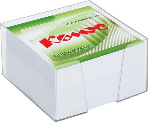 Блок для записей в подставке КОМУС в стакане 9х9х5 белый блок 100 г, 100
