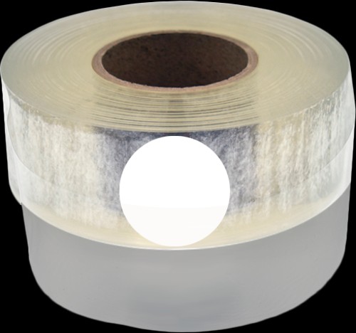 Силиконовая текстильная лента 35 мм х 100 м, прозрачная