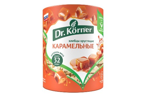 Хлебцы Dr.Korner кукурузно-рисовые карамельные 90 г