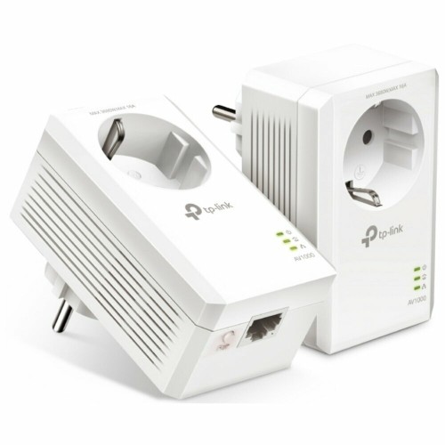 Адаптеры TP-Link TL-PA7017P KIT AV1000 Комплект гигабитных адаптеров Powerline со встроенной розеткой