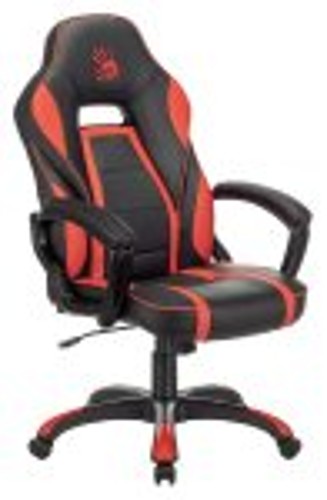 Стул A4Tech Bloody GC-350 черный/красный эко.кожа крестов. пластик черный