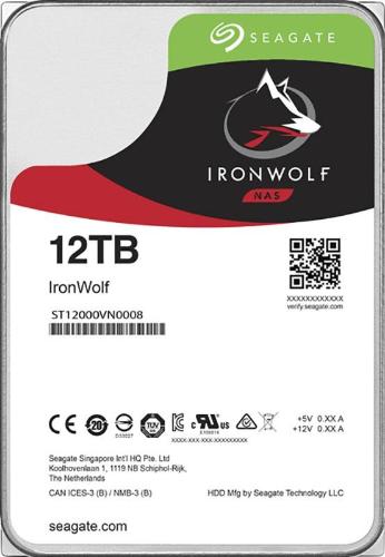 Жесткий диск Seagate IronWolf ST12000VN0008 12TB 3.5 SATA 7200rpm, 256MB