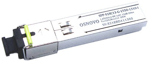 Трансивер OSNOVO SFP-S1SC13-G-1550-1310-I Трансивер OSNOVO SFP-S1SC13-G-1550-1310-I