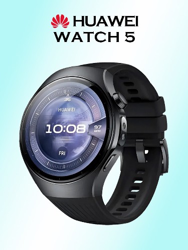 Стильные умные часы HUAWEI Watch 5, влагозащитные, 46 мм, 55020EVN, черный
