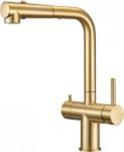Кухонный смеситель Milacio Ultra 561 (MCU.561.GD) брашированное золото, вытяжной излив
