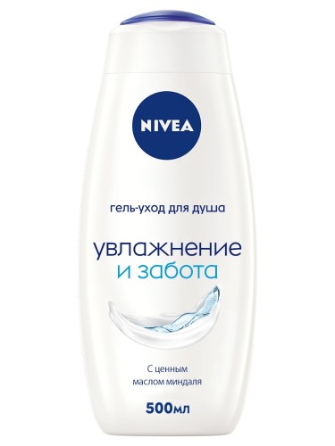 Гель для душа Nivea Увлаж и забота д/всей семьи с масл миндаля 500 мл 80758